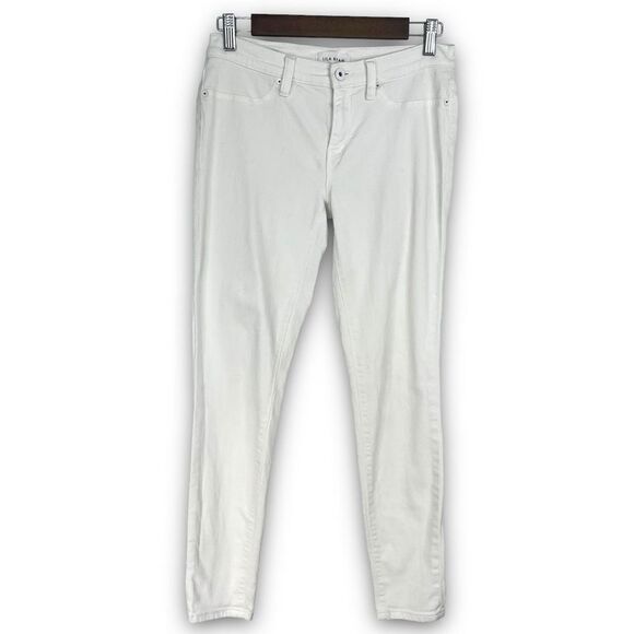 Lila Ryan White Mid-Rise Cotton Blend Skinny Ankle Stretch Jeans‎ Size 28 - Picture 1 of 16